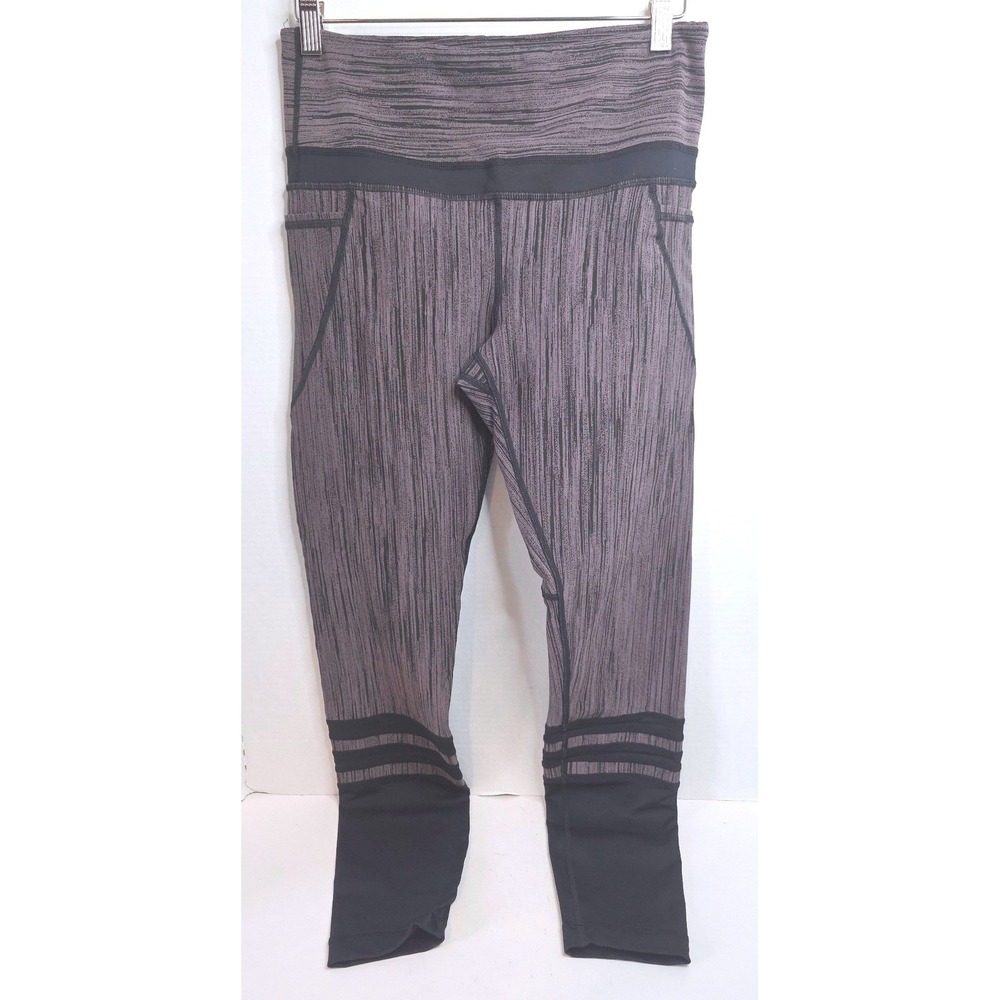 Vimmia X Functional 2 Pocket Leggings Cyber Stripe Plum/ Black SZ M?